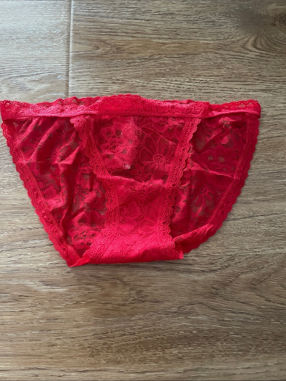 Victoria's Secret Red Lace Bikini Panty